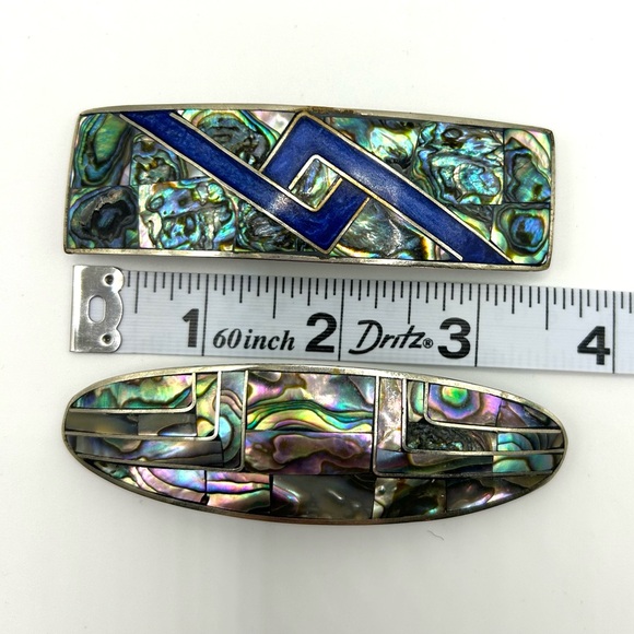 Abalone Shell Hair Clips - Picture 6 of 9